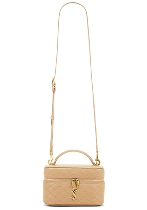 Saint Laurent Mini Gaby Bag in Dark Toffee - Chocolate. Size all.