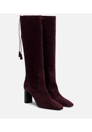 Max Mara 75 suede knee-high boots