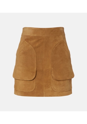 Veronica Beard Norwood suede miniskirt