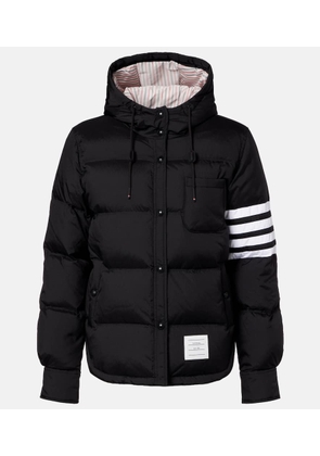Thom Browne 4-Bar hooded quilted down jacket
