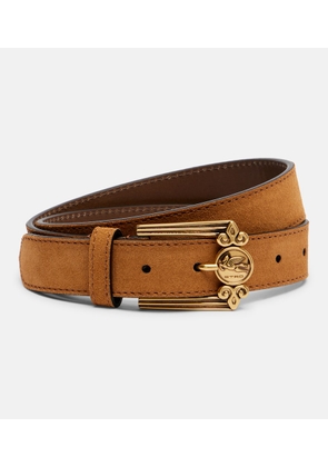 Etro Pegaso suede belt