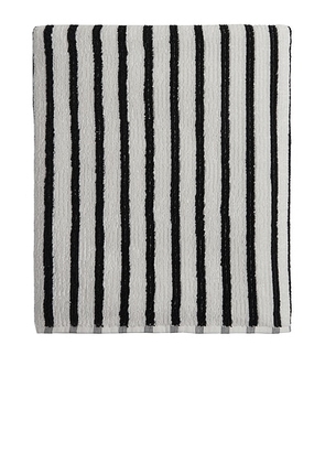 Parachute Organic Resort Stripe Hand Towel in Plaster With Soft Black - Black,White. Size all.