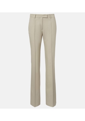 The Attico Low-rise wool straight pants