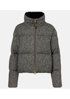 Moncler Careil boucle wool-blend down jacket