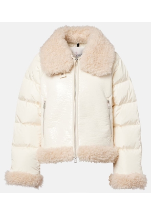 Moncler Rubrouk teddy-trimmed down jacket