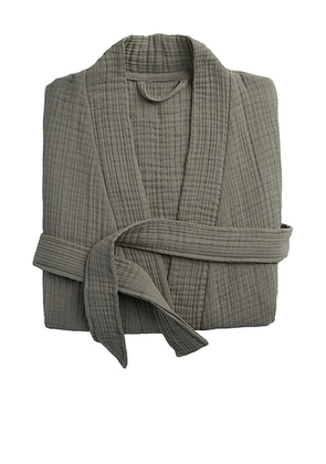 Parachute Cloud Cotton Robe in Moss - Green. Size M (also in ).