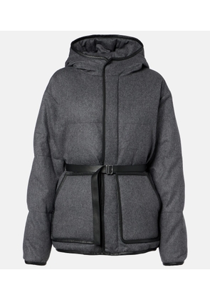 Tod's Belted hooded padded cashmere jacket