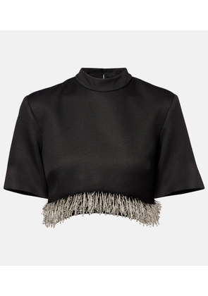 Simkhai Jalen embellished cropped top