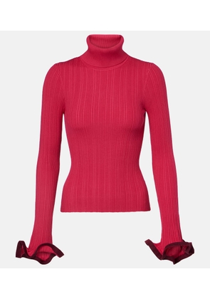 Simkhai Lola ruffled turtleneck sweater