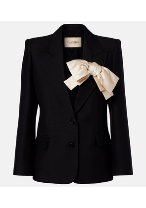 Valentino Crepe Couture bow-detail blazer