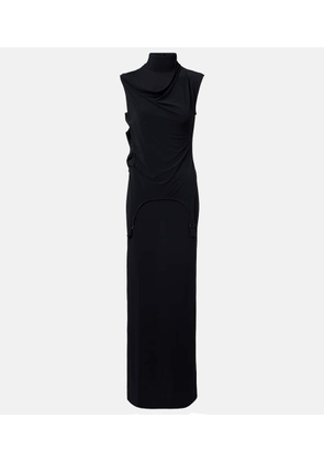 Jean Paul Gaultier Draped jersey maxi dress