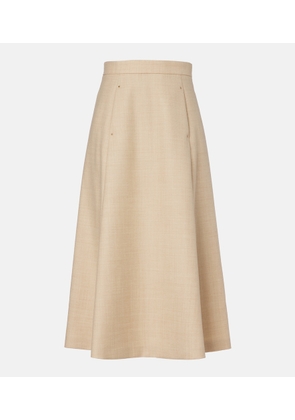 Moncler Virgin wool midi skirt