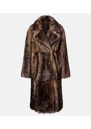 Yves Salomon Reversible shearling and leather coat