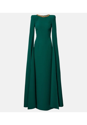 Safiyaa Embellished crepe gown