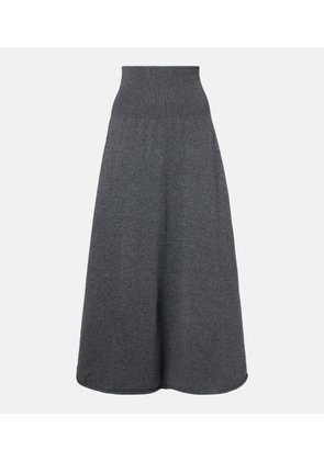 Extreme Cashmere NÂ°388 Ease cashmere-blend maxi skirt