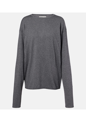 Extreme Cashmere NÂ°347 Aries cotton and cashmere top