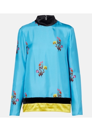 Marni Floral silk top
