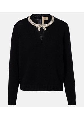 Valentino Sequined virgin wool sweater