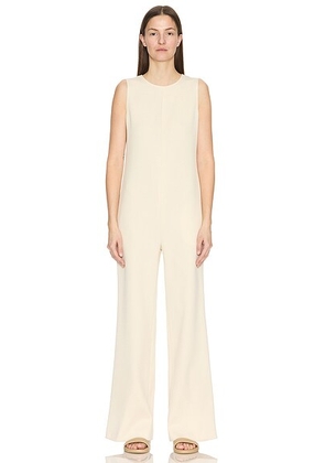 The Row Levante Jumpsuit in Ivory - White. Size 6 (also in ).