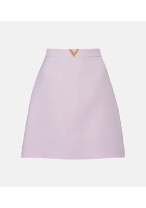 Valentino Wool and silk Crepe Couture miniskirt