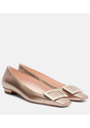 Roger Vivier Belle Vivier 25 leather ballet flats