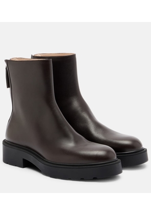 The Row Nobilis Fast leather ankle boots