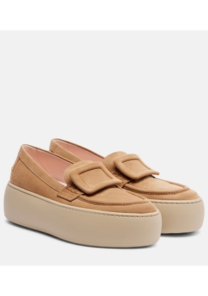 Roger Vivier Viv' Up suede platform loafers