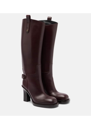 Burberry Cavalier 85 leather knee-high boots