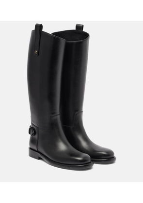 Burberry Cavalier leather knee-high boots