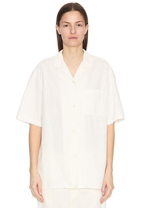 The Row Jorge Shirt in Off White - White. Size 6 (also in 0).