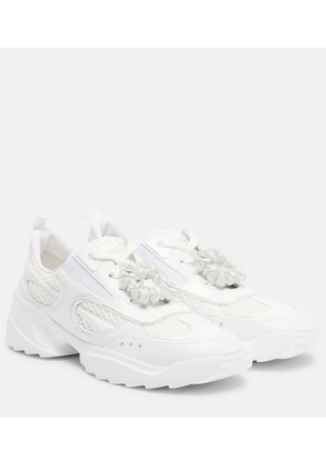 Roger Vivier Viv' On The Run leather-trimmed sneakers