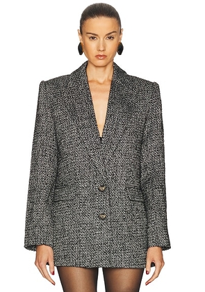 SEROYA Cecilia Blazer in Charcoal & Grey - Charcoal. Size L (also in ).