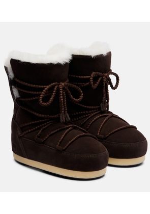 Moon Boot EVX shearling-lined suede snow boots