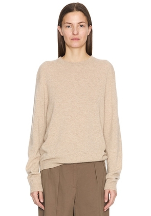 The Row Kisaora Top in Beige Melange - Beige. Size L (also in ).