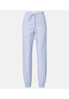 The Attico Striped cotton tapered pants