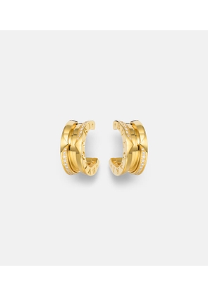 Bvlgari B.zero1 18kt gold hoop earrings with diamonds