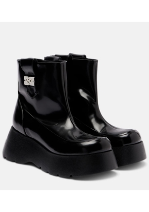 Ganni Kat platform ankle boots