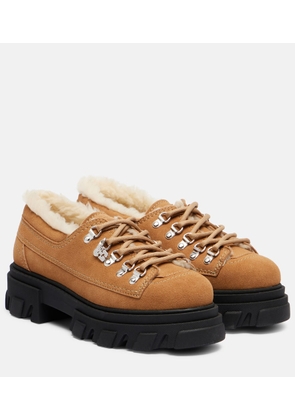 Ganni Lace-up platform loafers