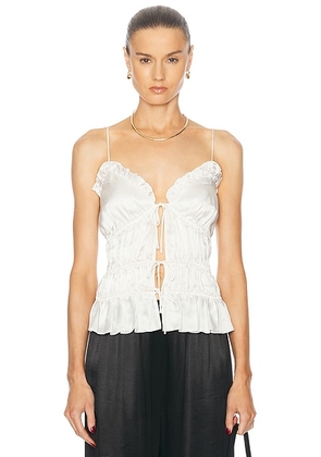 TOVE Keonie Top in White - White. Size 40 (also in ).