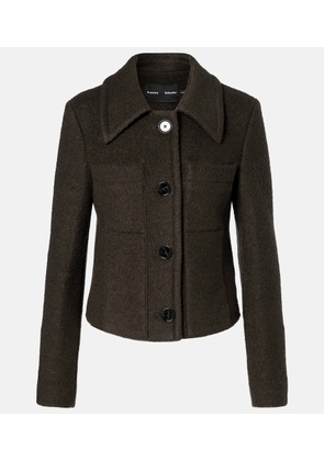 Proenza Schouler Kinsley wool-blend twill boucle jacket