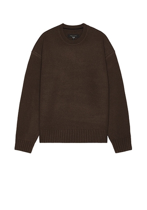Rag & Bone Clarkson Crew Sweater in Slate Brown - Brown. Size M (also in ).