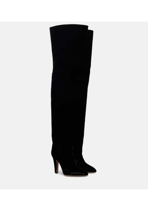 Paris Texas Elsa 100 velvet over-the-knee boots