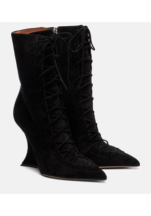 Paris Texas Nina 105 suede lace-up boots