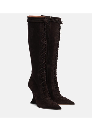 Paris Texas Nina 105 suede knee-high boots