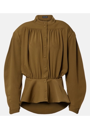 Mugler re/edit Hiver Russe crepe twill blouse