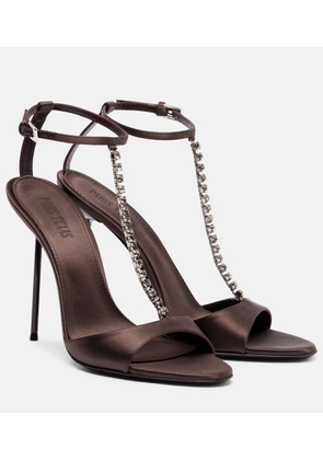 Paris Texas Lidia 105 embellished satin sandals