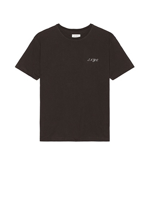 SATURDAYS NYC Pigment Dyed T-Shirt in Black - Black. Size S (also in ).