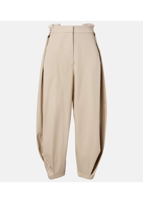 Loewe Cotton and silk twill balloon pants