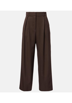 Loewe Wool gabardine wide-leg pants