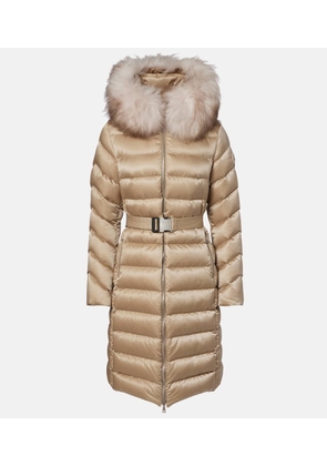 Moncler Leersie shearling-trimmed down coat